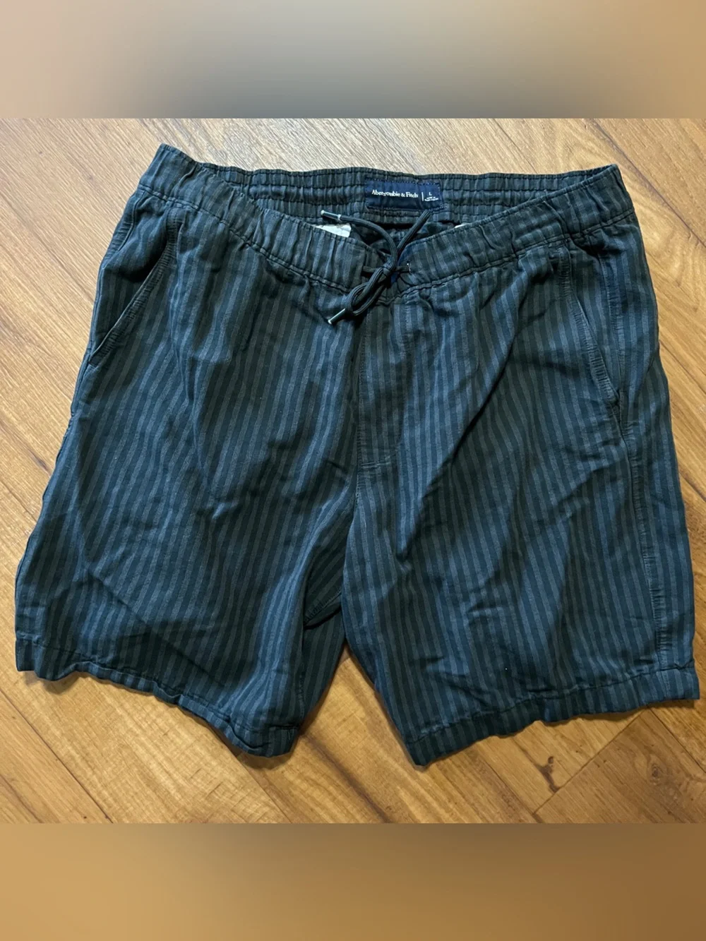 Abercrombie & Fitch Linen Blend Shorts Mens Size Large Coastal Euro Summer